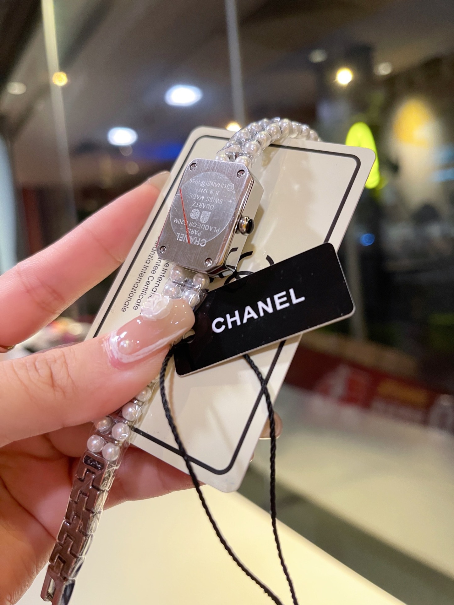 C style Women Pearl Bracelet Watch-Luxeon