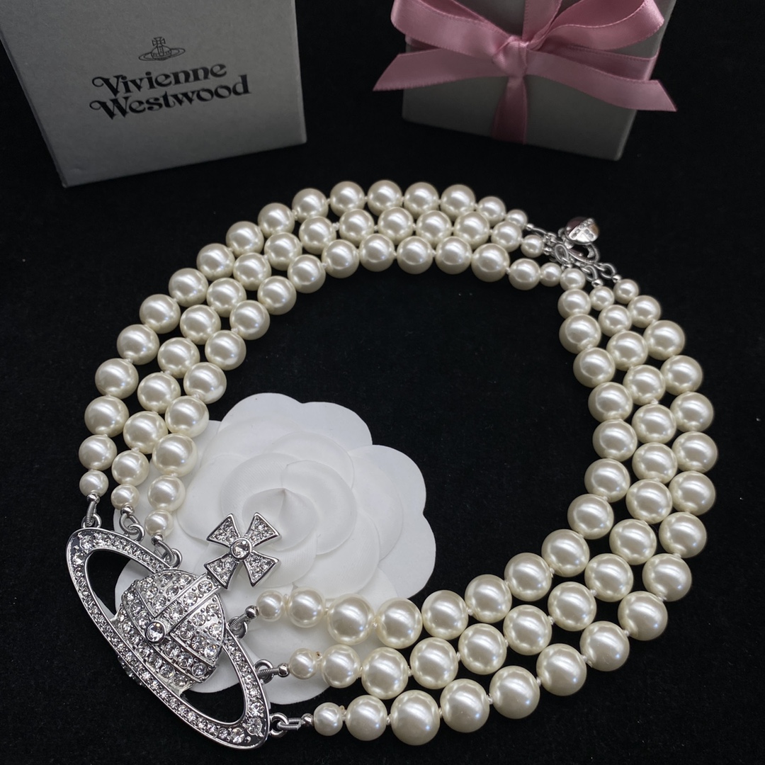 Western Queen Mother's Pearl Necklace-Luxeon