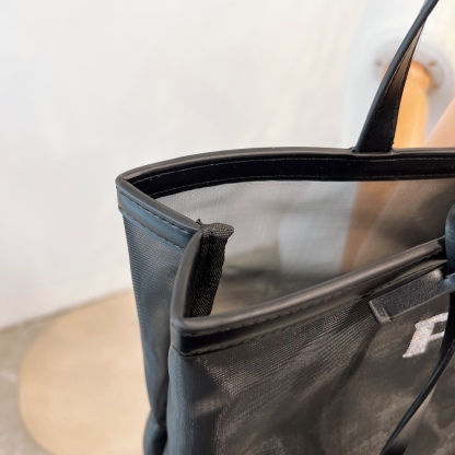 P style Mesh Shopping Handbags 2 in 1-Luxeon