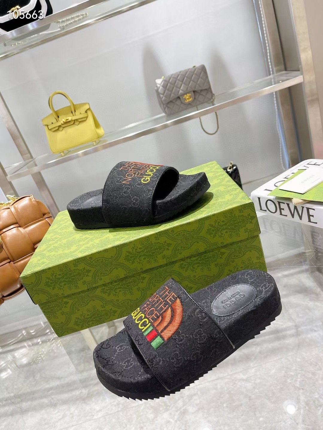 G style pop jacquard summer flat slippers-Luxeon