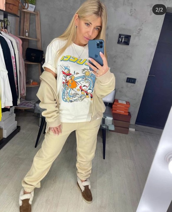 G style Donald Duck cartoon printed T-shirt-Luxeon