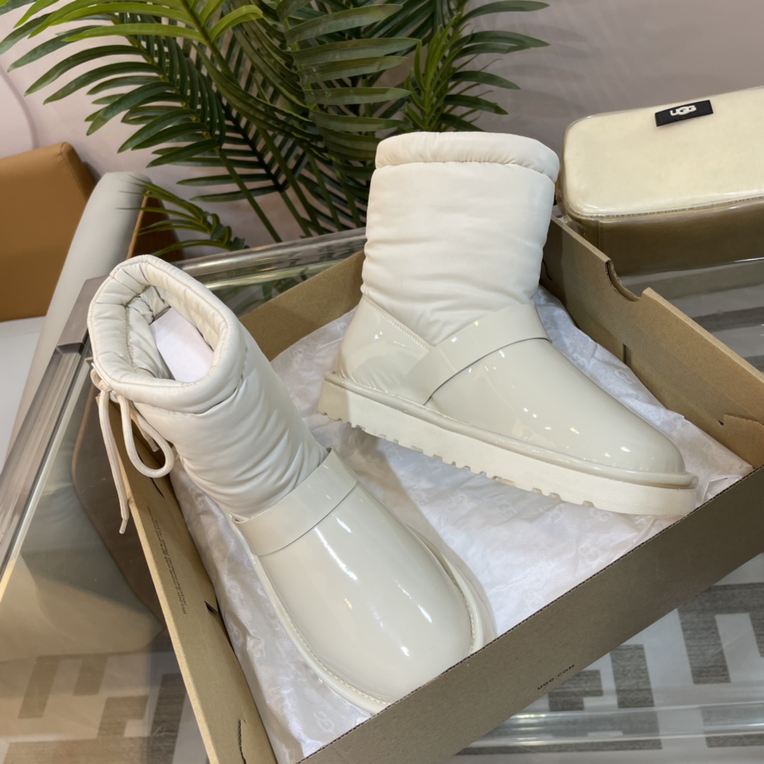 UGG new autumn & winter TPU down feather snow boots-Luxeon