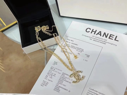 C style New Double Chain Necklace-Luxeon