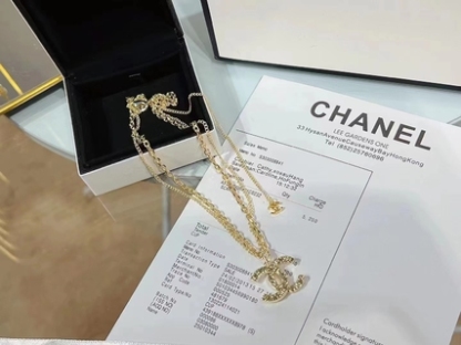 C style New Double Chain Necklace-Luxeon