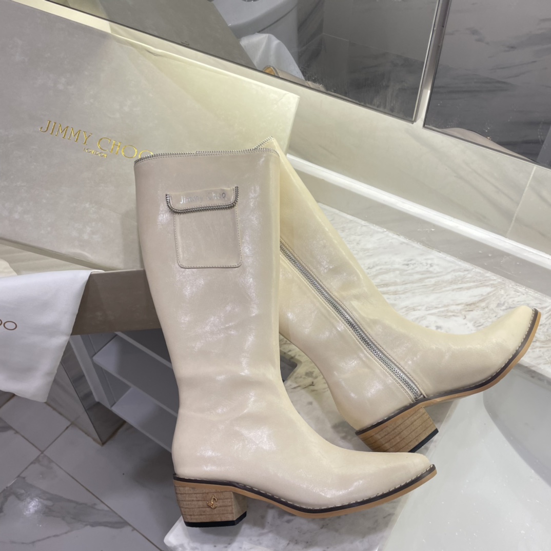 Jimmy Choo new autumn winter zipper knee & ankle boots-Luxeon