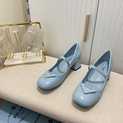 P style Women Square Low Heel Pump-Luxeon