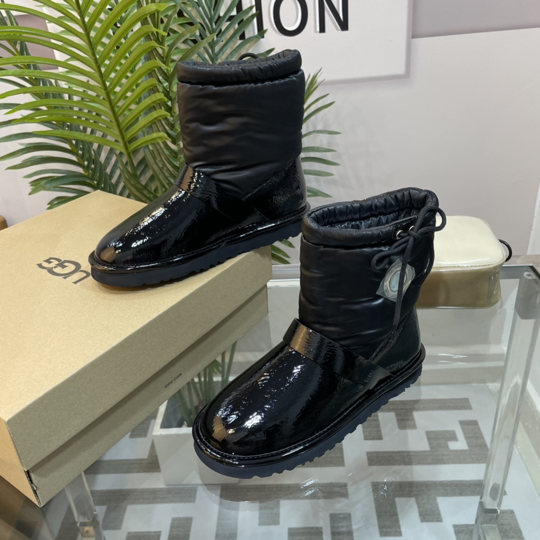 UGG new autumn & winter TPU down feather snow boots-Luxeon