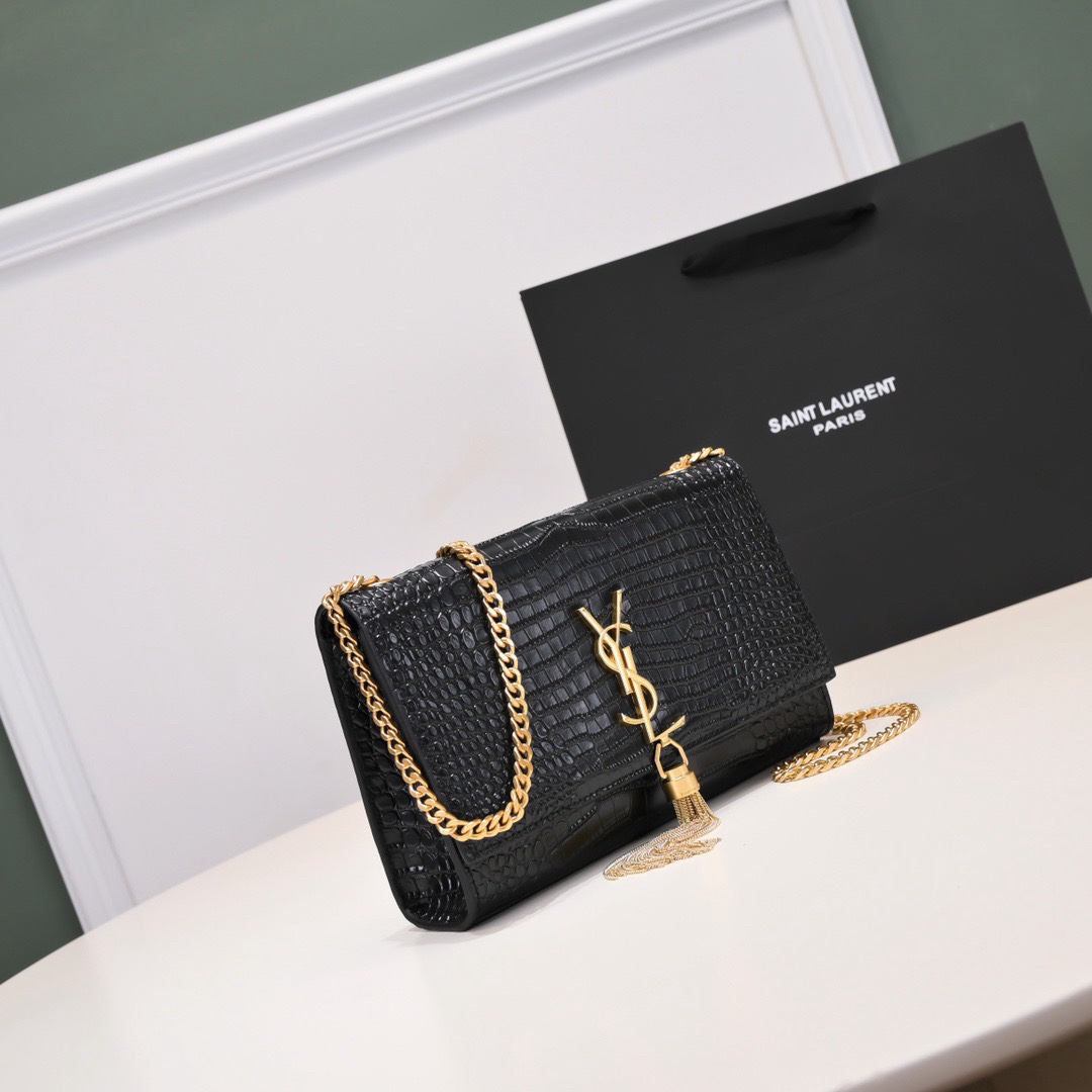 Crocodile print fringe24*14.5*5cm