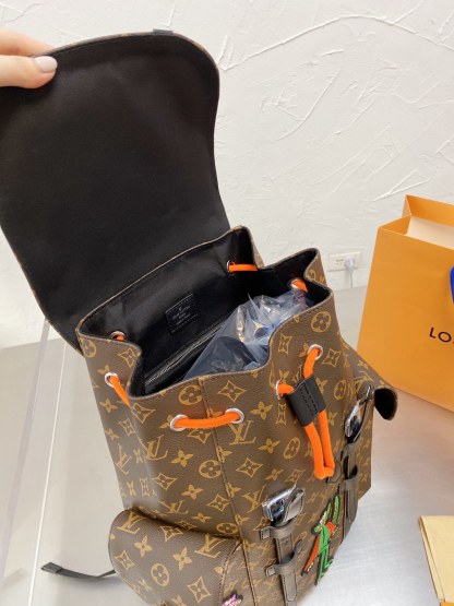 L style bag Backpack For Unisex-Luxeon