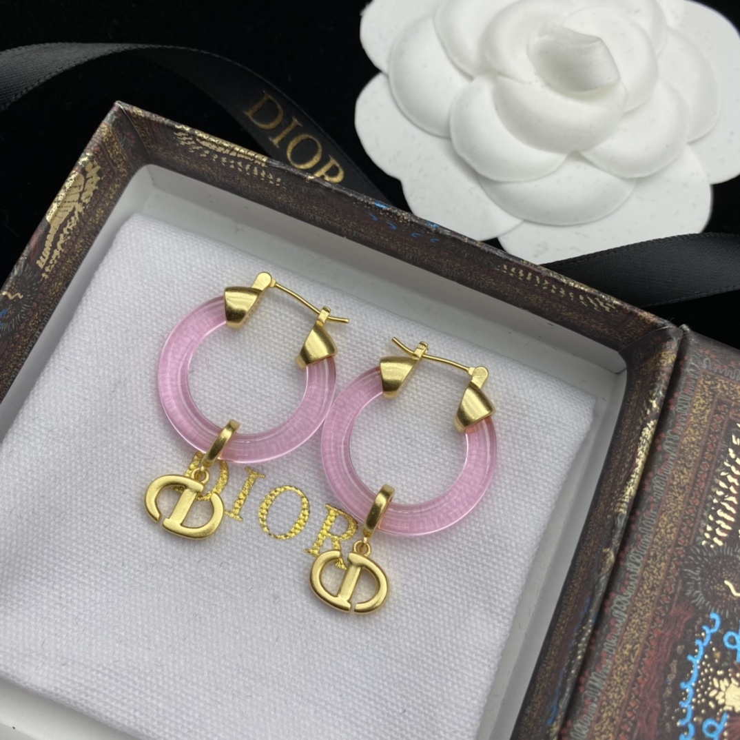 D style new letter earrings-Luxeon