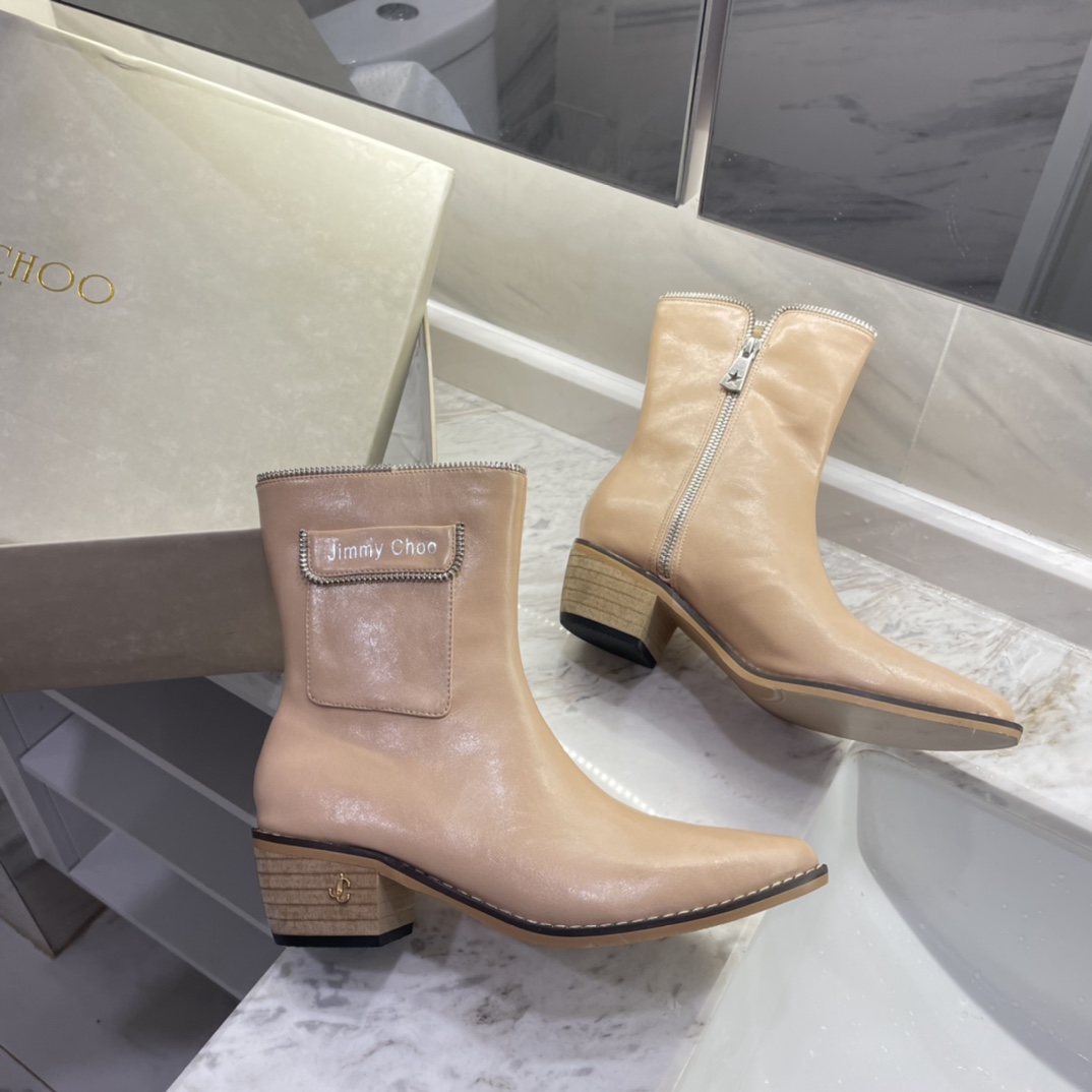 Jimmy Choo new autumn winter zipper knee & ankle boots-Luxeon