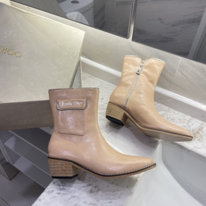 Jimmy Choo new autumn winter zipper knee & ankle boots-Luxeon