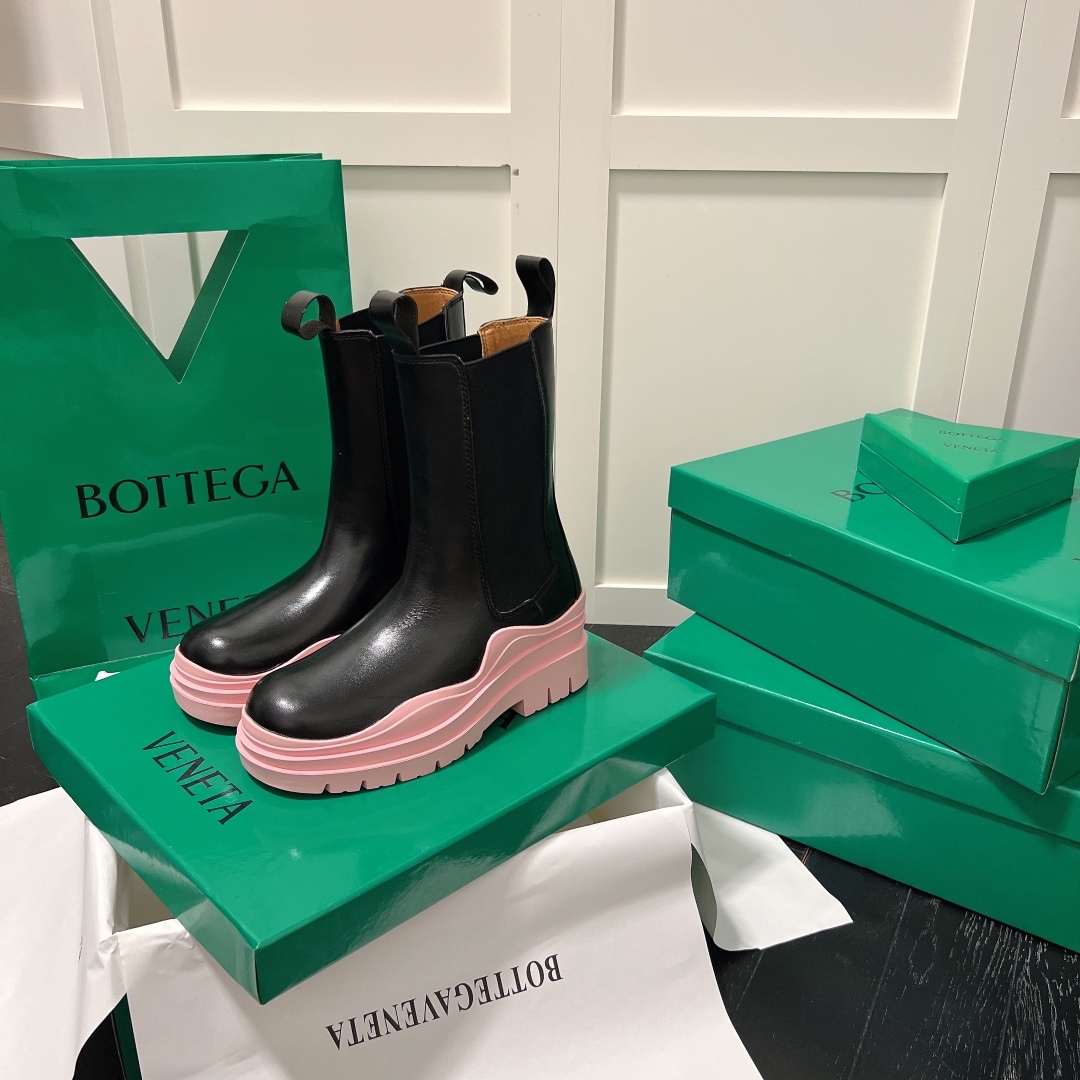 Bottega Venet mid-calf heeled boots-Luxeon