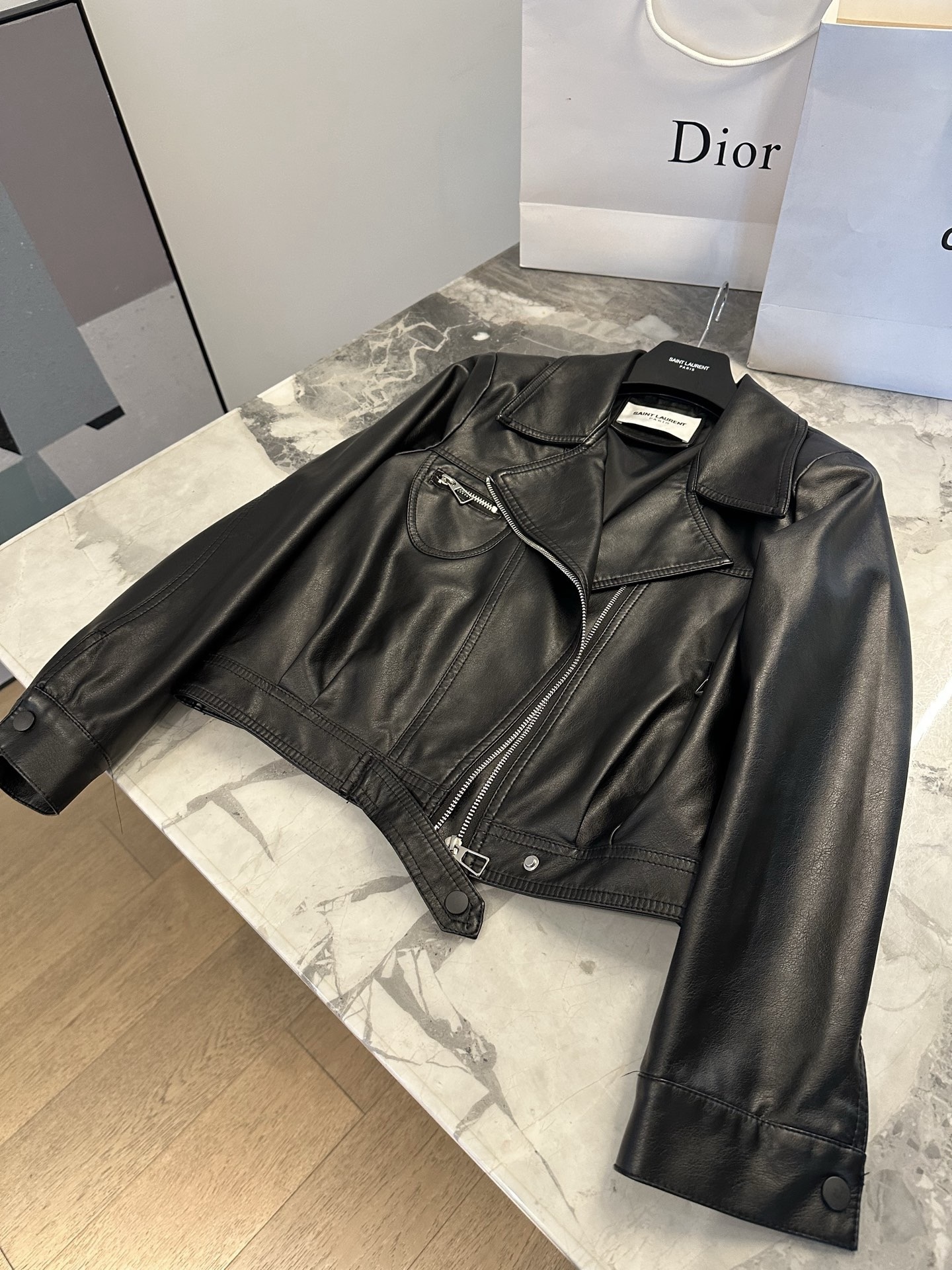 leather trench coat