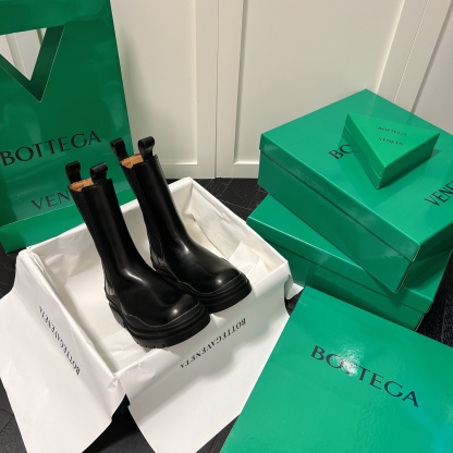Bottega Venet mid-calf heeled boots-Luxeon
