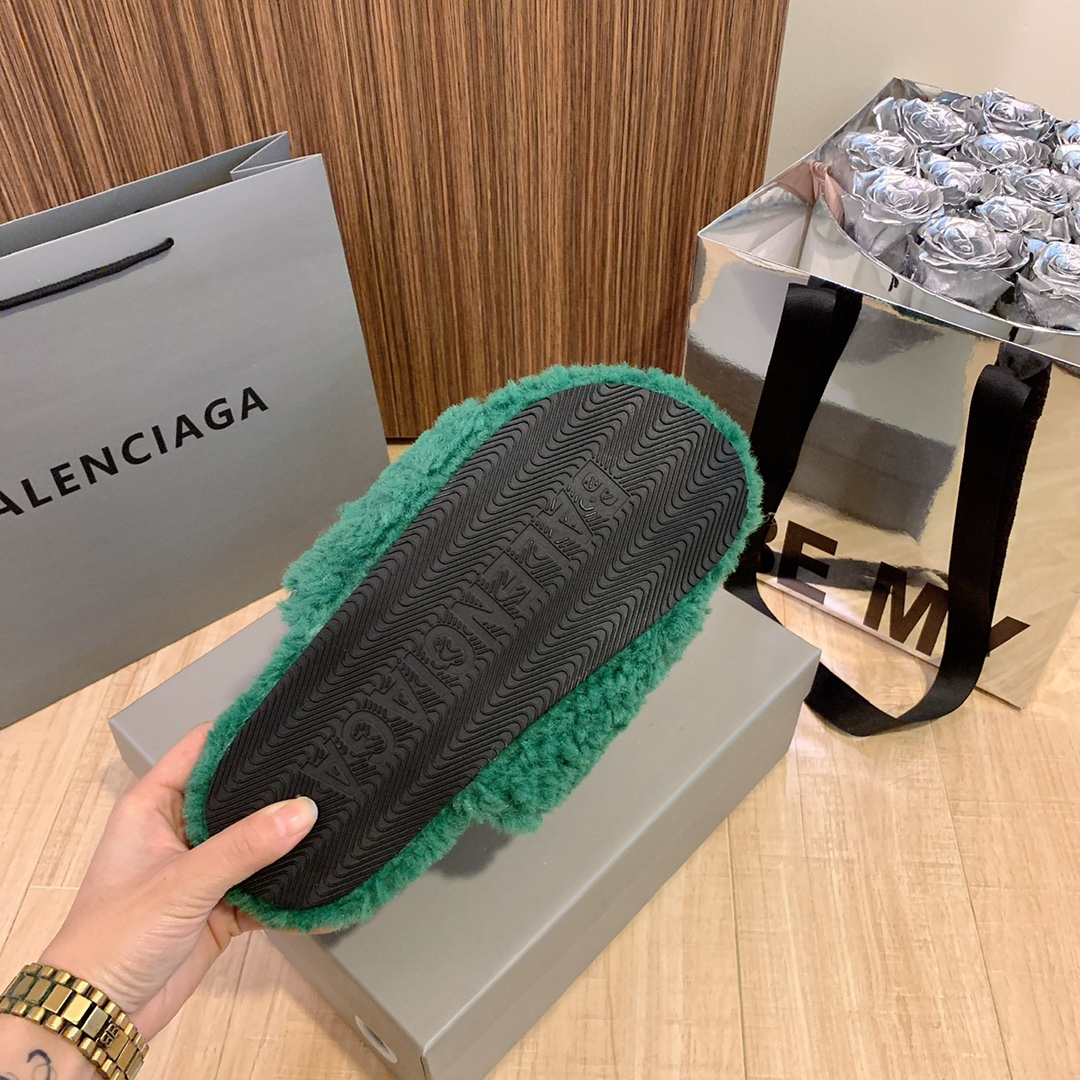 B style new wool slippers-Luxeon