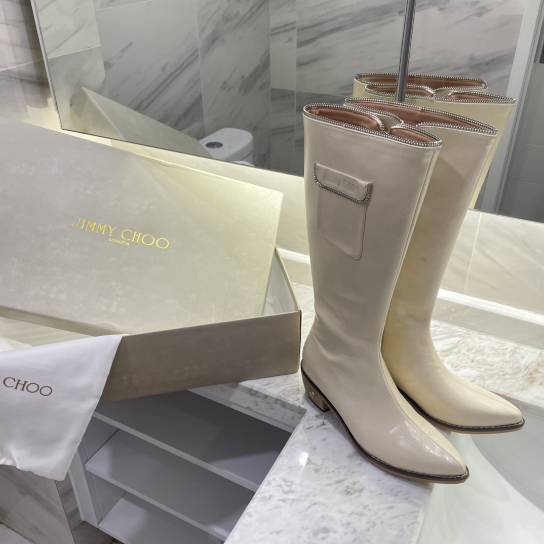 Jimmy Choo new autumn winter zipper knee & ankle boots-Luxeon
