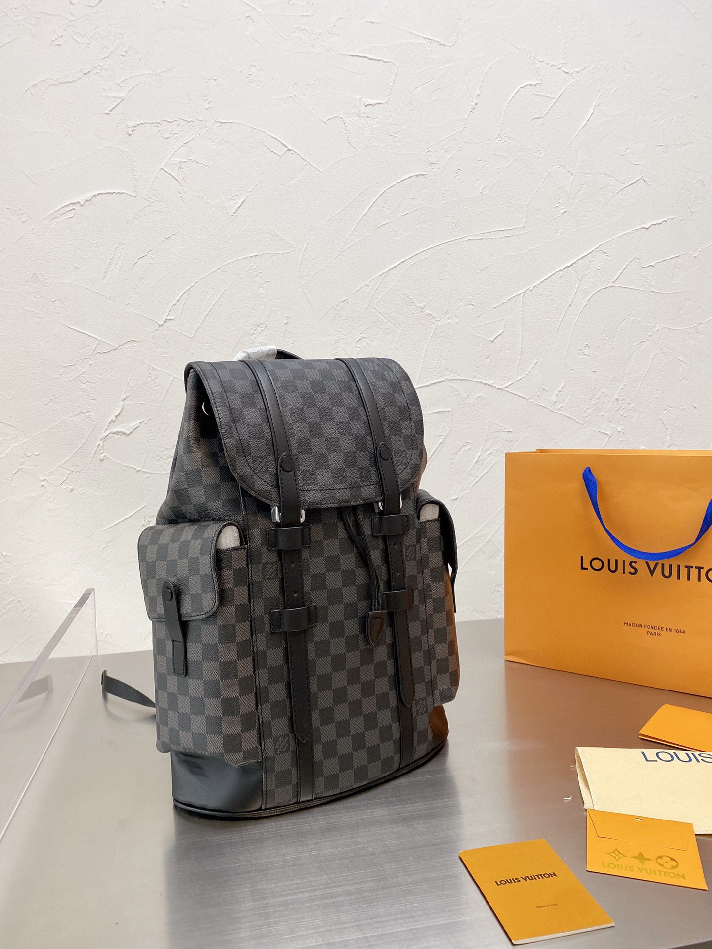 L style bag Backpack For Unisex-Luxeon