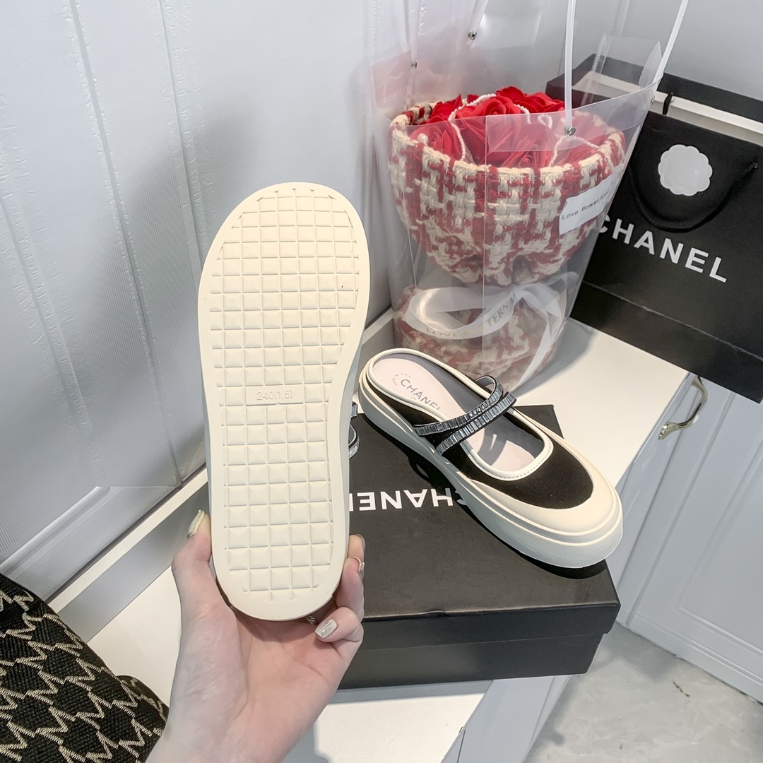 C style New Rhinestone Mary Jane Half Drag-Luxeon