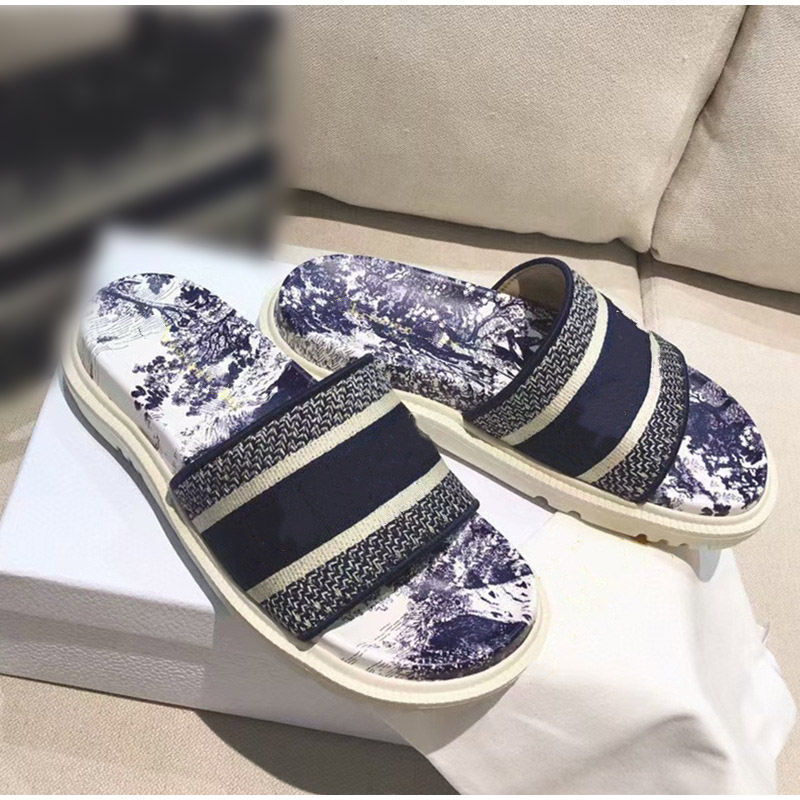 D style Women's Flat Open Toe Slippers-Luxeon