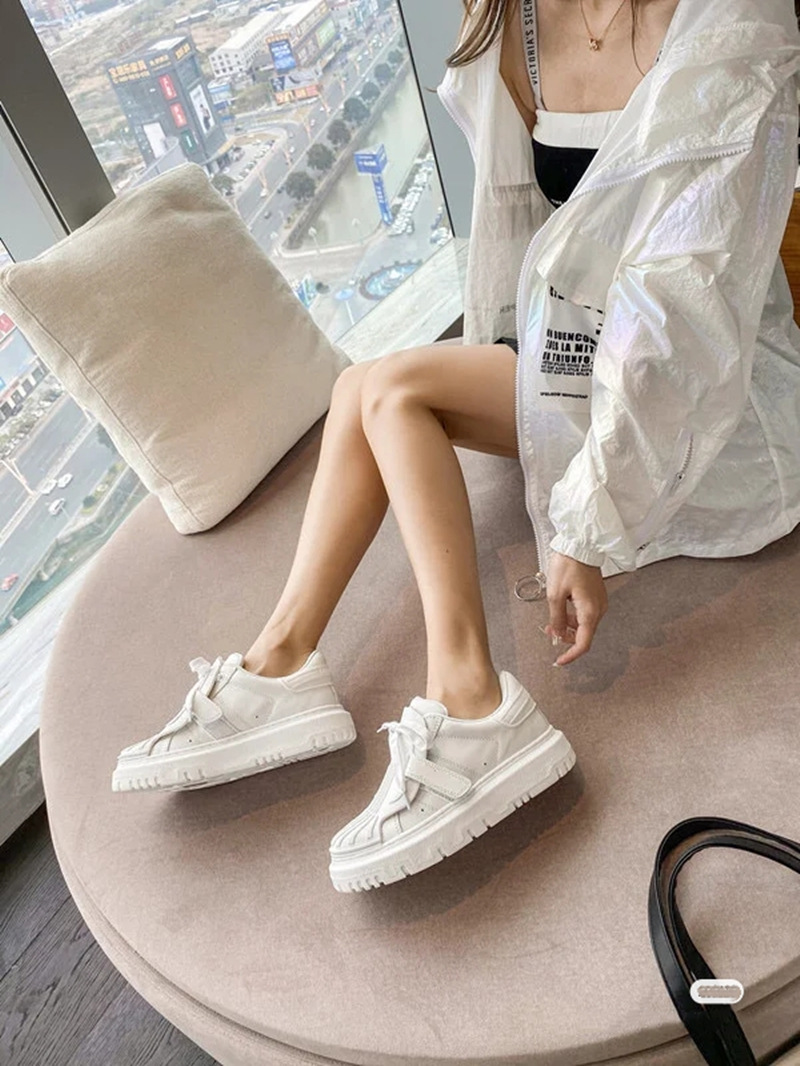 D style Women Lace Up Fashion Casual Sport Shoes-Luxeon