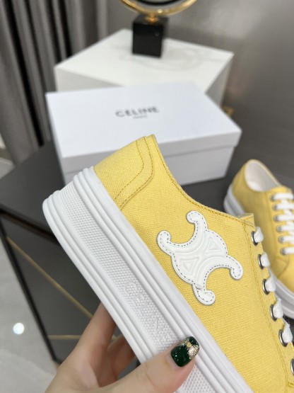 C style low heel canvas casual shoes-Luxeon