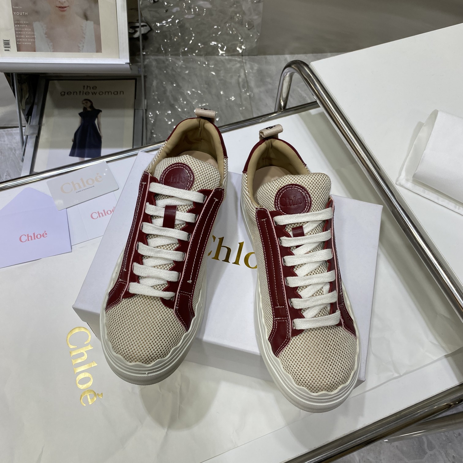 Chloe autumn new canvas flats casual shoes-Luxeon