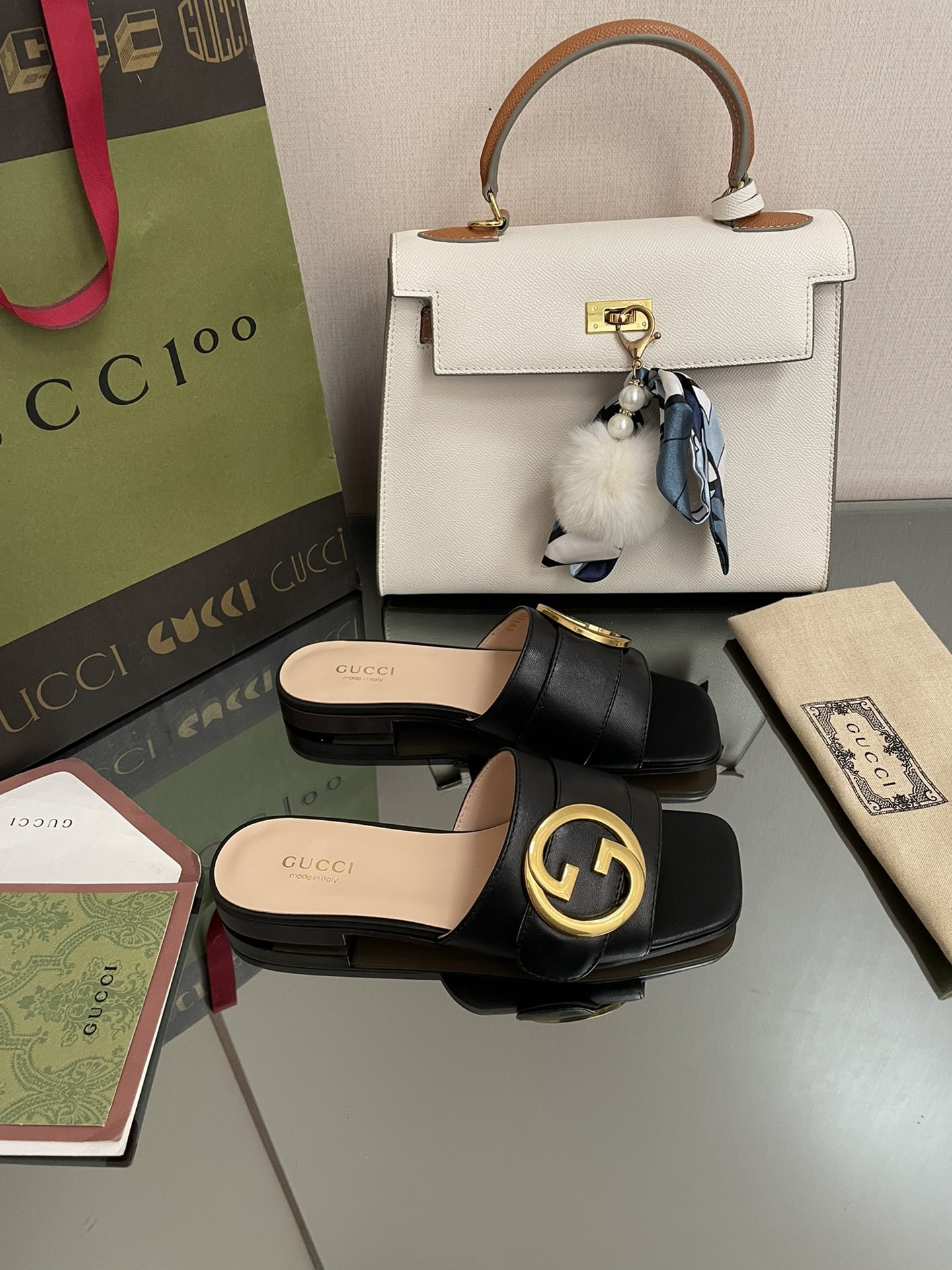 G style Double G flats sandals-Luxeon