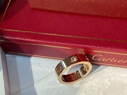 Cartier Rose Gold Couple Ring-Luxeon