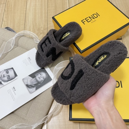 F style new women winter plush slippers-Luxeon