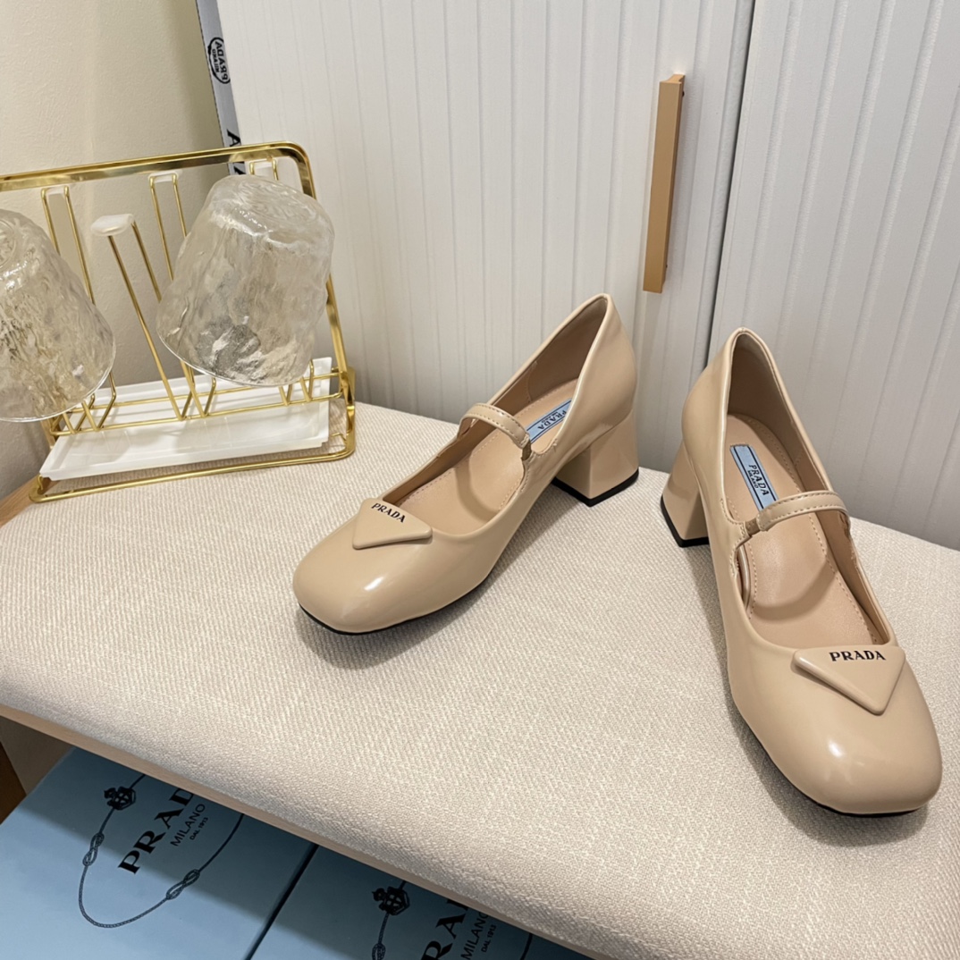 P style Women Square Low Heel Pump-Luxeon