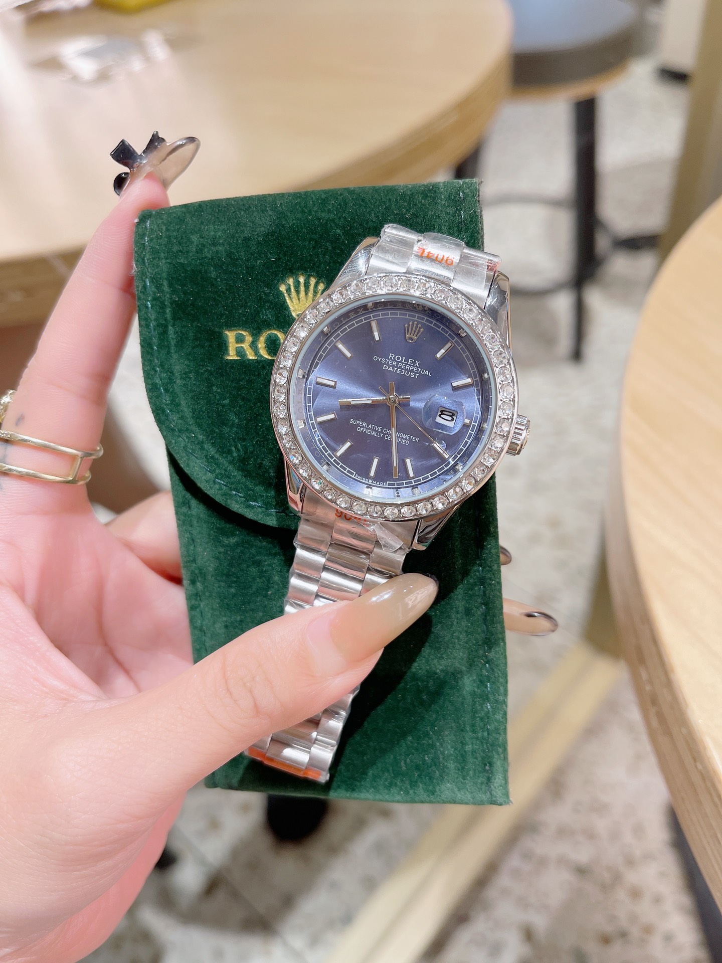 Rolex Watch Men 316 Fine Steel Diamond Shell-Luxeon