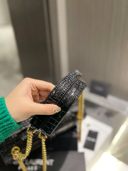Y style Saint Laurent Handbags Crocodile Pattern-Luxeon