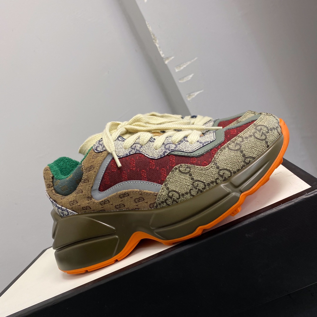 G style new rhyton thick bottom sneakers dad shoes-Luxeon