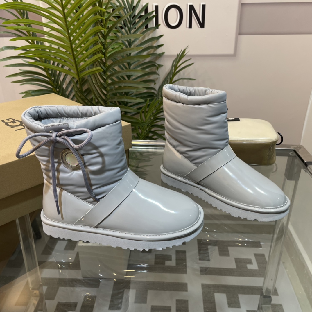 UGG new autumn & winter TPU down feather snow boots-Luxeon