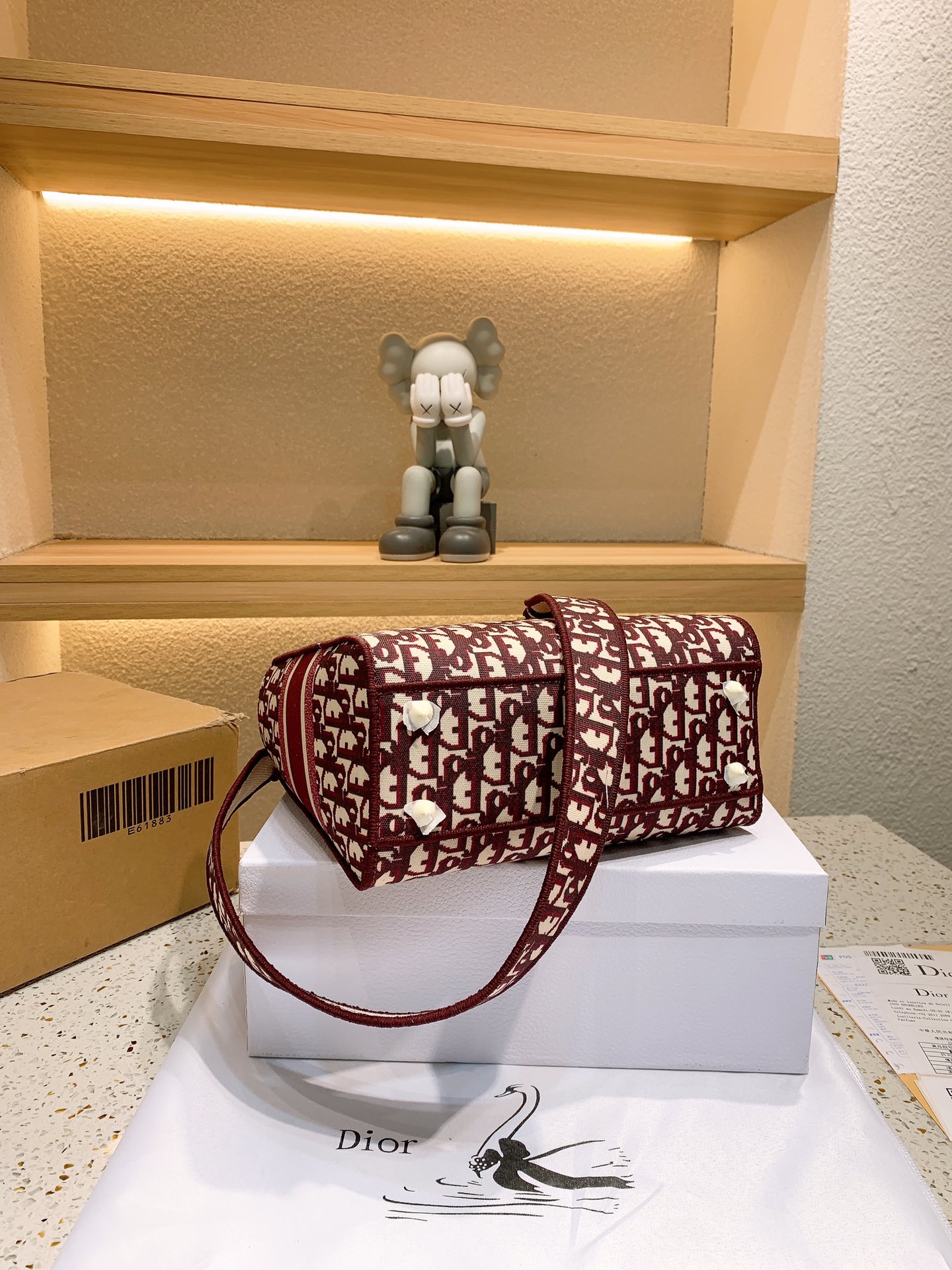 D style Lady Classic Diana Bag Printed Handbags-Luxeon