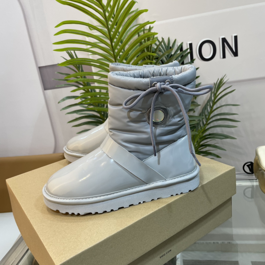 UGG new autumn & winter TPU down feather snow boots-Luxeon
