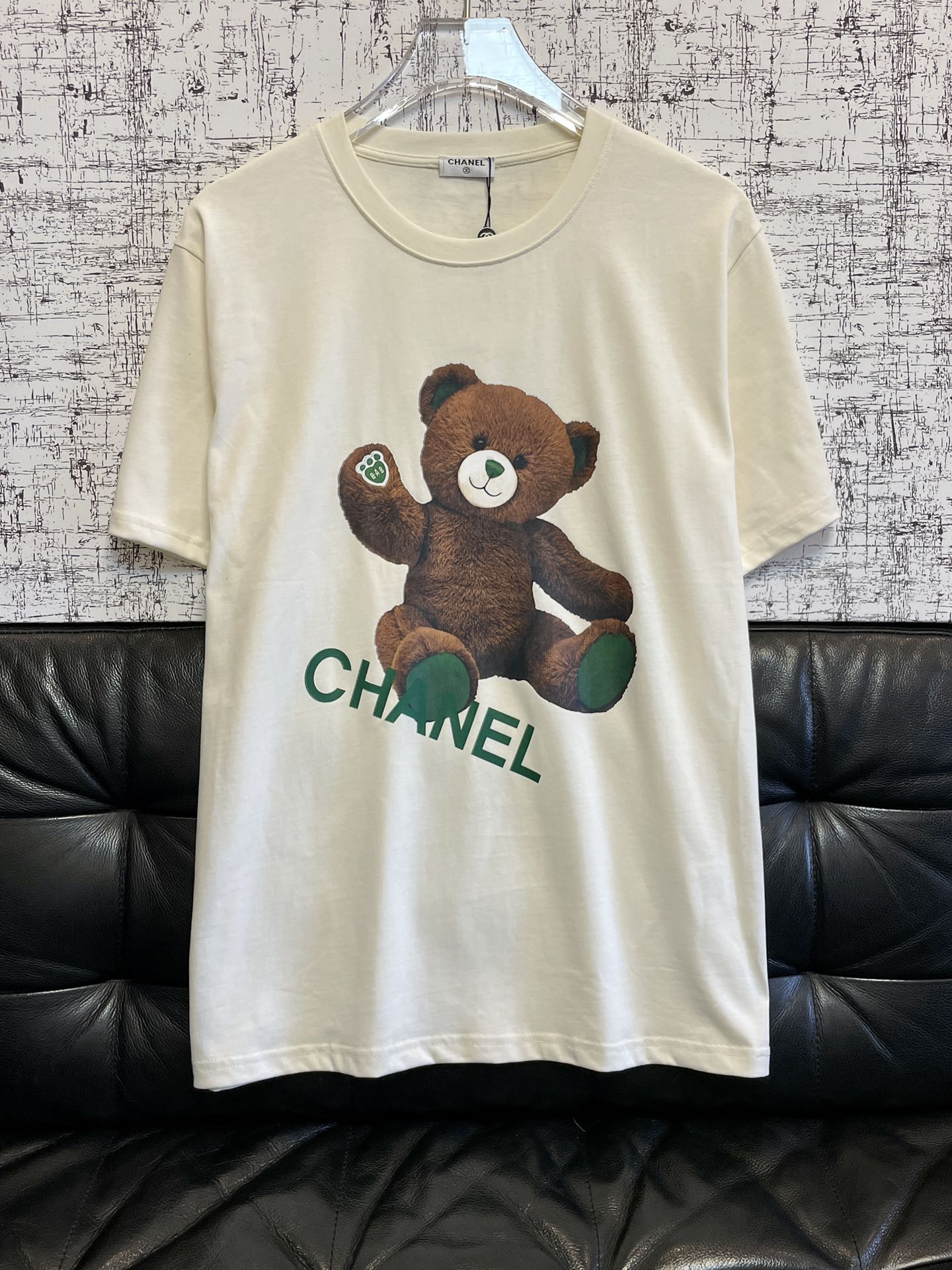C style digital jet printing bear short sleeve T-shirt-Luxeon