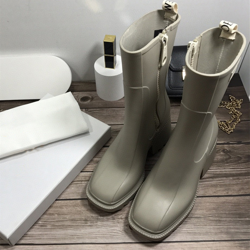 Chloe Women's Thick Heel High-Heeled Short Boots-Luxeon