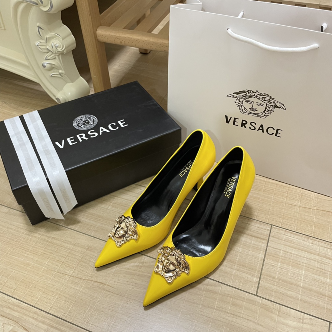 Versace pointed toe pumps-Luxeon