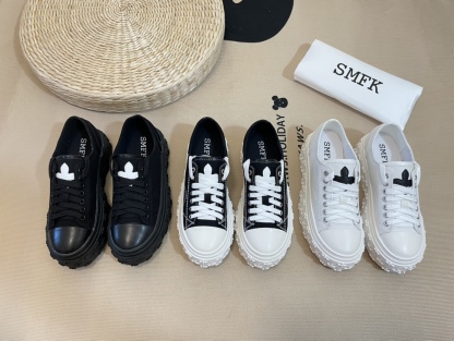 SMFK Tide Cross logo thick sole casual shoes-Luxeon