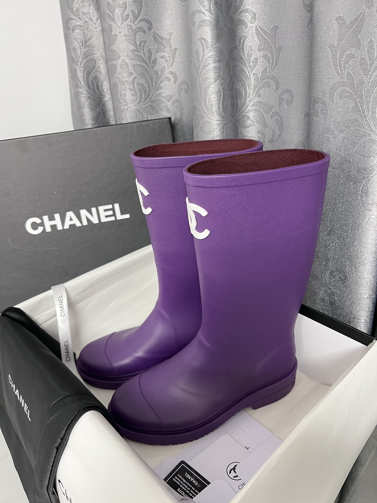 C style vintage rain boots-Luxeon