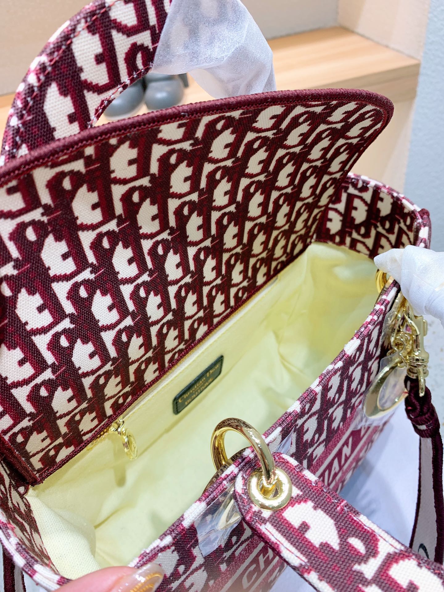 D style Lady Classic Diana Bag Printed Handbags-Luxeon