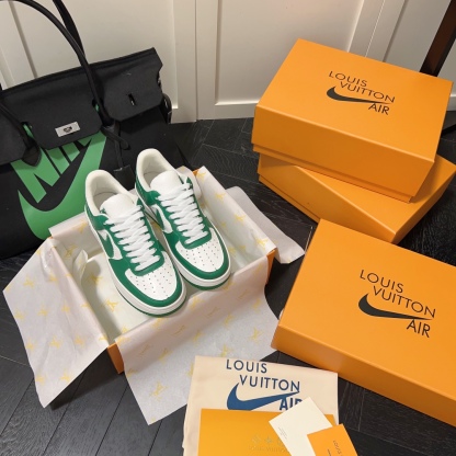 L style . x . Air Force1 22ss co-brand commerative sneaker Unisex casual shoes-Luxeon