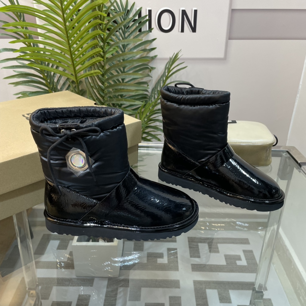 UGG new autumn & winter TPU down feather snow boots-Luxeon