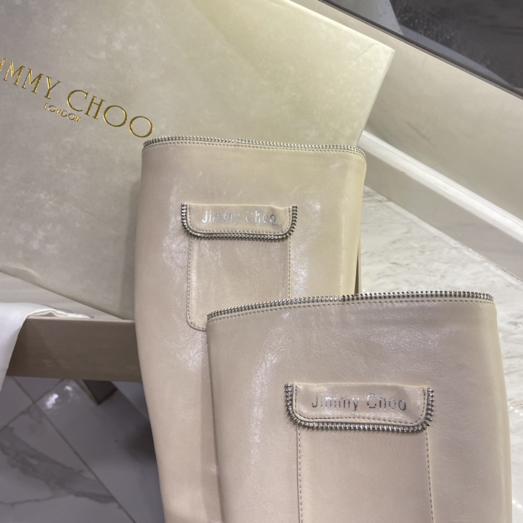 Jimmy Choo new autumn winter zipper knee & ankle boots-Luxeon
