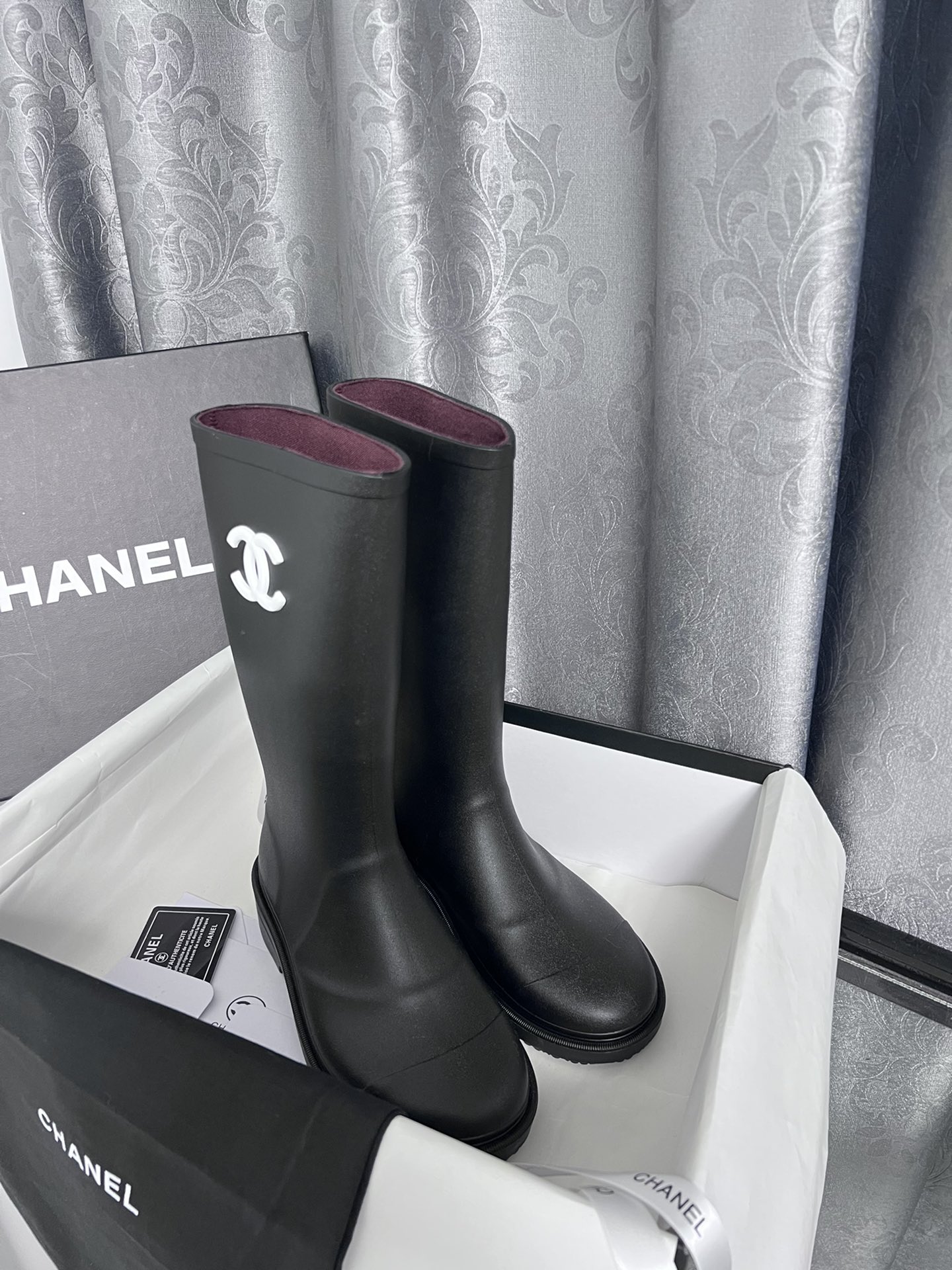 C style vintage rain boots-Luxeon