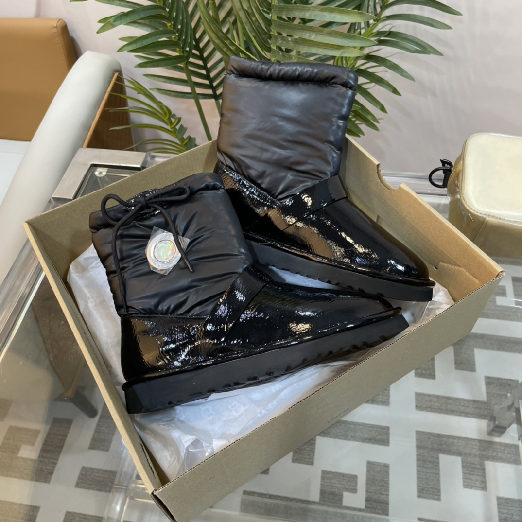 UGG new autumn & winter TPU down feather snow boots-Luxeon