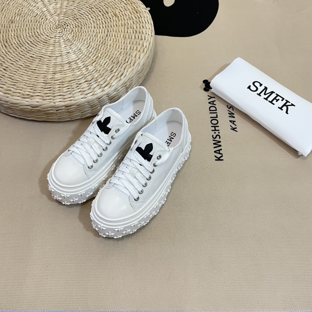 SMFK Tide Cross logo thick sole casual shoes-Luxeon