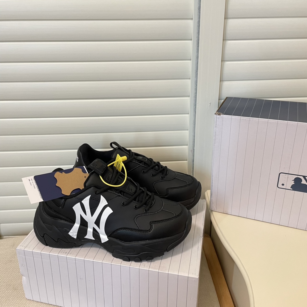MLB new height-increasing thick sole sneakers casual shoes-Luxeon